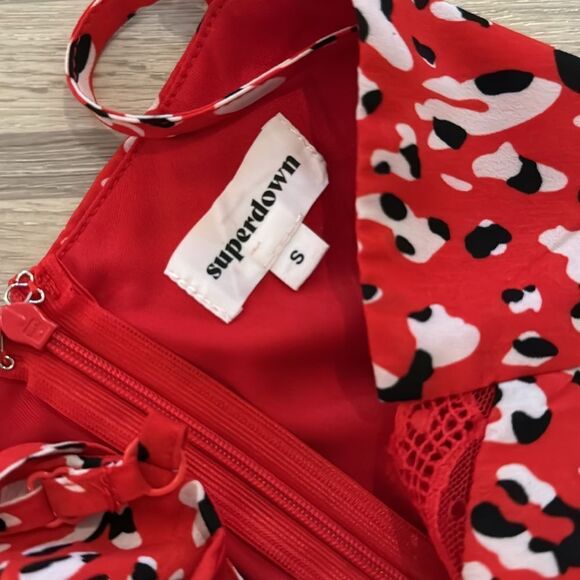 SUPERDOWN Briana Red Summer Dress - Picture 6 of 6